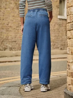 Jeans|Next - Denim Jersey Broeken met Barrel jeans Normaal blauw