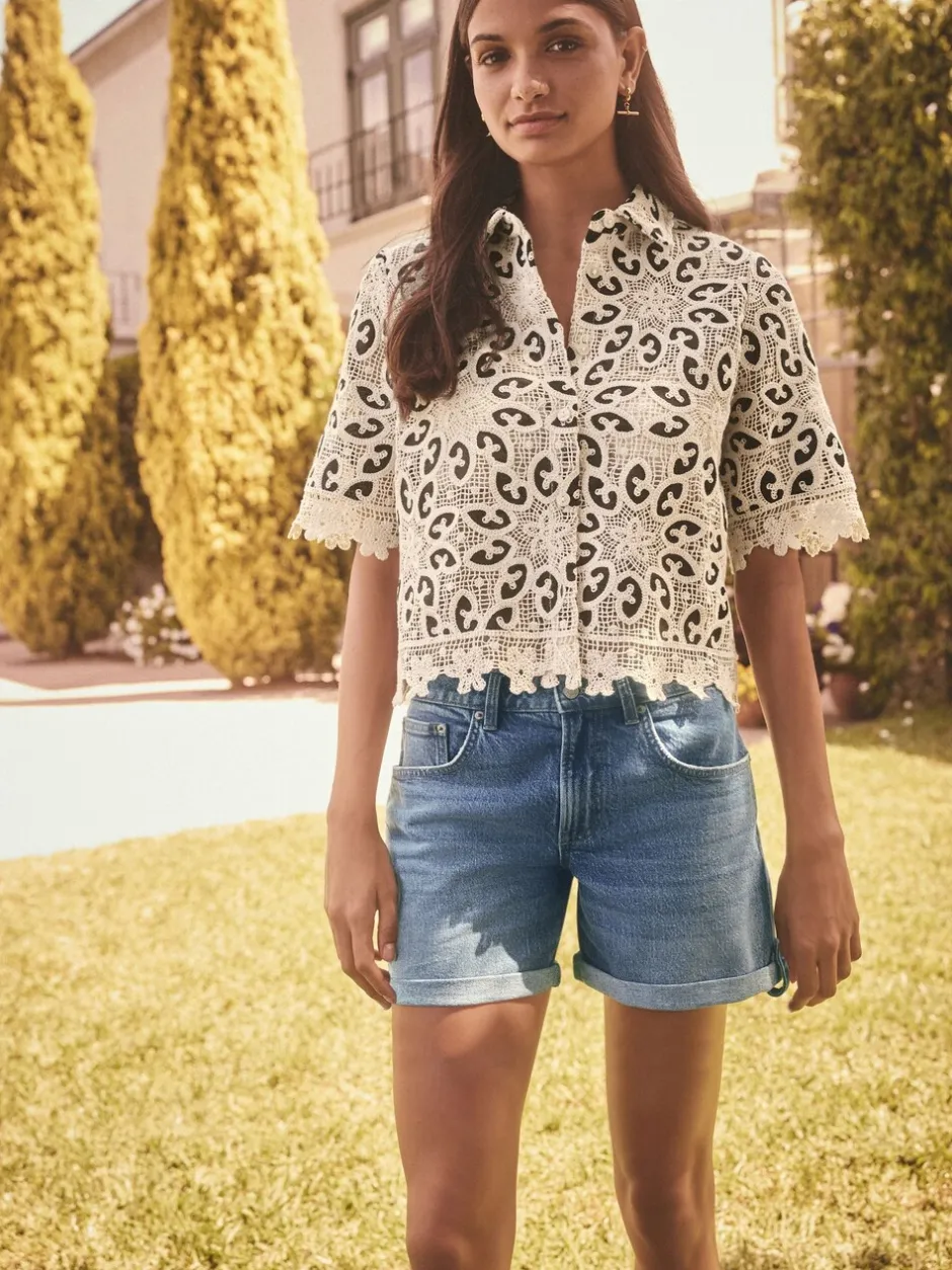 Shorts|Next - Denim jongensshort Normaal blauw