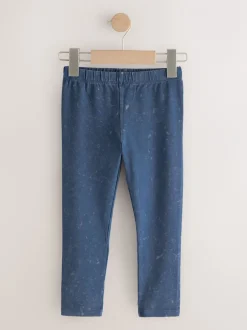 Broeken En Leggings|Next - Denim legging (3-16 jr) Normaal blauw