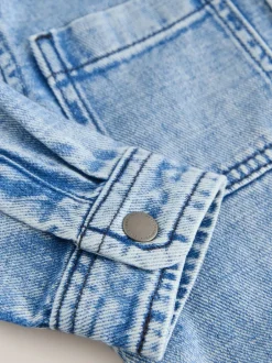 Shirts*Next - Denim overhemd met capuchon (3mnd -7jr) Normaal blauw