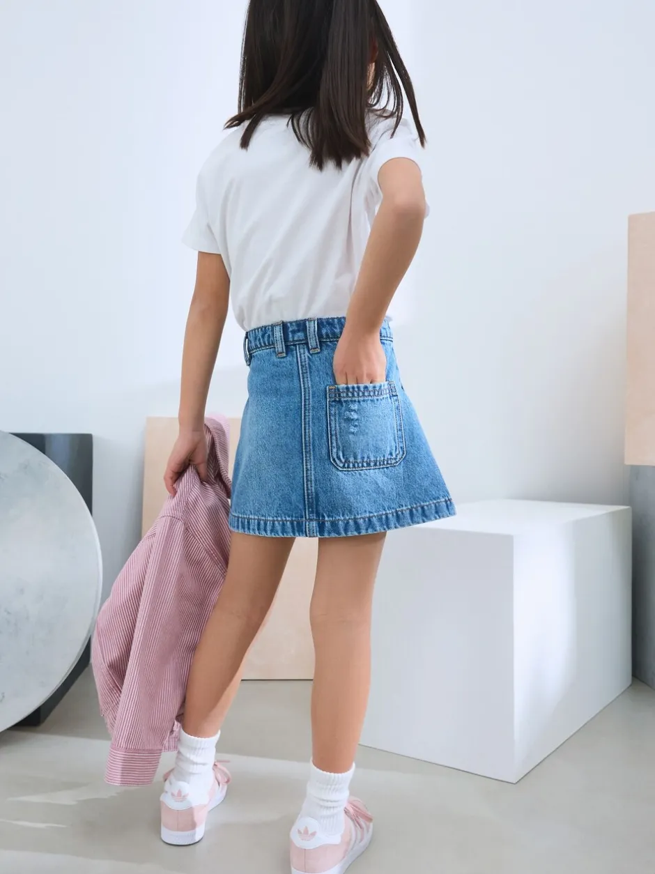 Shorts En Rokken|Next - Denim rok (3-16jaar) Normaal blauw