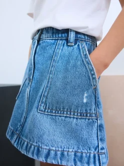 Shorts En Rokken|Next - Denim rok (3-16jaar) Normaal blauw