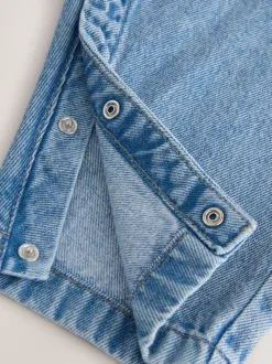 Rompertjes En Tuinbroeken|Jumpsuits En Playsuits*Next - Denim tuinbroek (3mnd -7jr) Normaal blauw