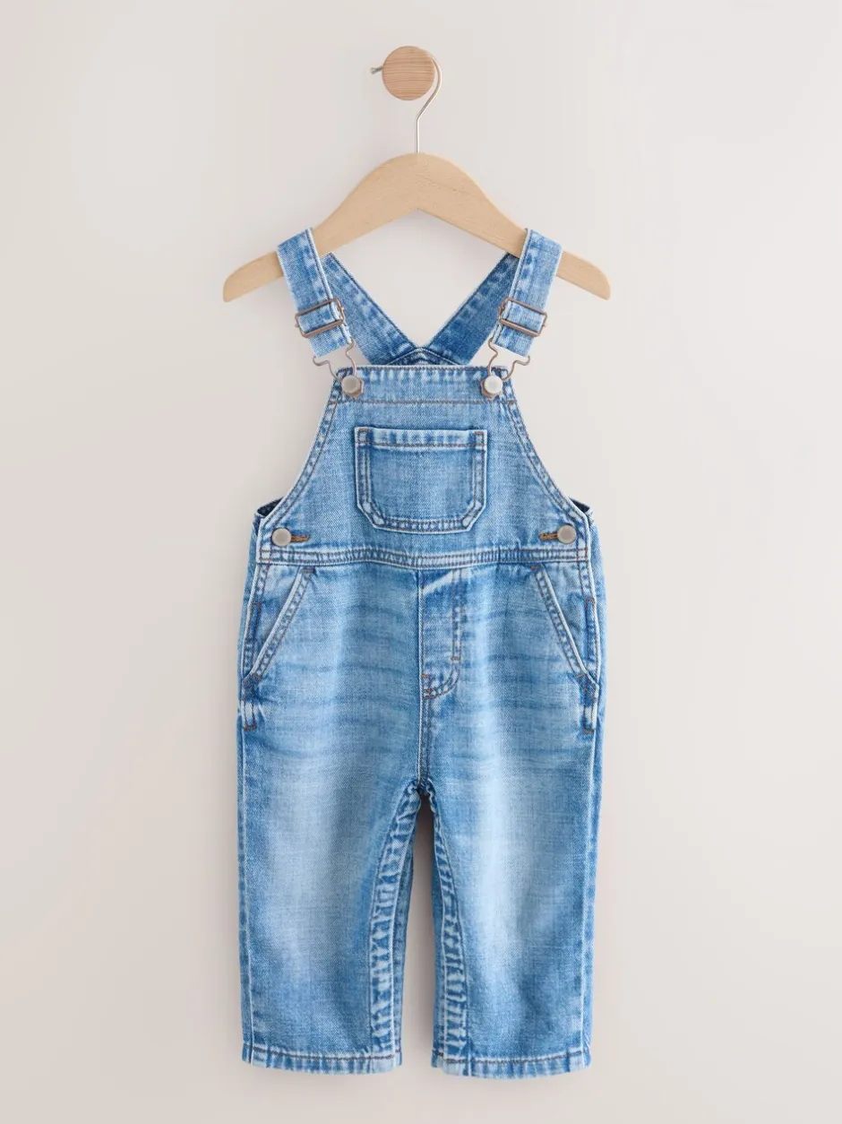 Sets En Combisets|Rompertjes En Tuinbroeken*Next - Denim tuinbroek (3mnd -7jr) Normaal blauw