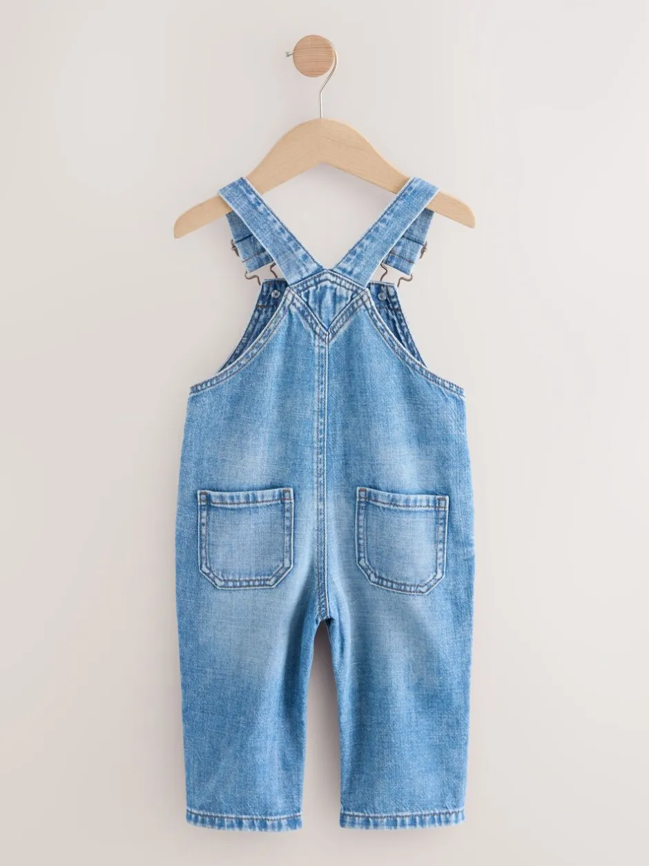 Sets En Combisets|Rompertjes En Tuinbroeken*Next - Denim tuinbroek (3mnd -7jr) Normaal blauw