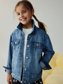 Jassen En Jacks|Next Normaal blauw - Denim Western Jacket (3-16yrs)