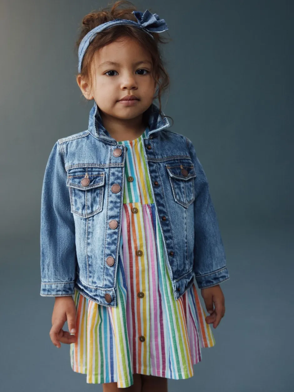 Jassen, Jacks En Kinderwagenpakjes|Jassen En Jacks*Next Normaal blauw - Denim westernjack 100% katoen (3 mnd - 7 jr)