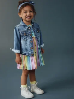 Jassen, Jacks En Kinderwagenpakjes|Jassen En Jacks*Next Normaal blauw - Denim westernjack 100% katoen (3 mnd - 7 jr)