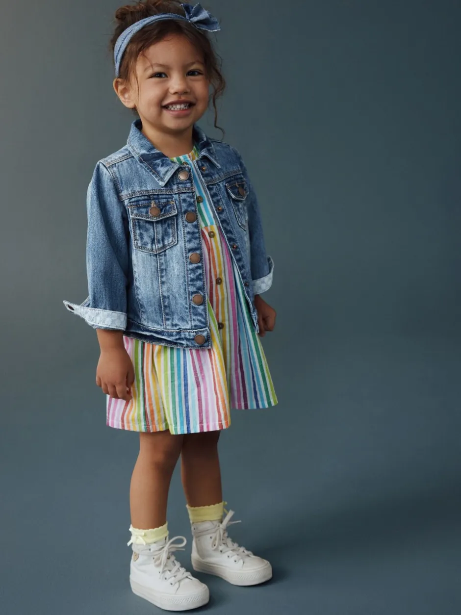 Jassen, Jacks En Kinderwagenpakjes|Jassen En Jacks*Next Normaal blauw - Denim westernjack 100% katoen (3 mnd - 7 jr)