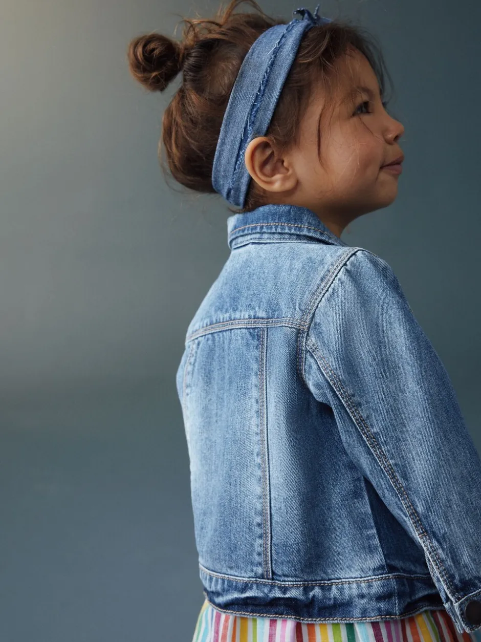 Jassen, Jacks En Kinderwagenpakjes|Jassen En Jacks*Next Normaal blauw - Denim westernjack 100% katoen (3 mnd - 7 jr)