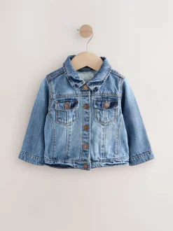 Jassen, Jacks En Kinderwagenpakjes|Jassen En Jacks*Next Normaal blauw - Denim westernjack 100% katoen (3 mnd - 7 jr)