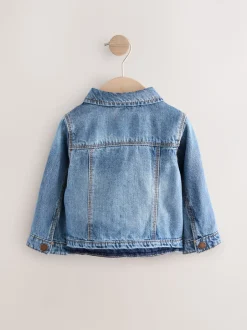 Jassen, Jacks En Kinderwagenpakjes|Jassen En Jacks*Next Normaal blauw - Denim westernjack 100% katoen (3 mnd - 7 jr)