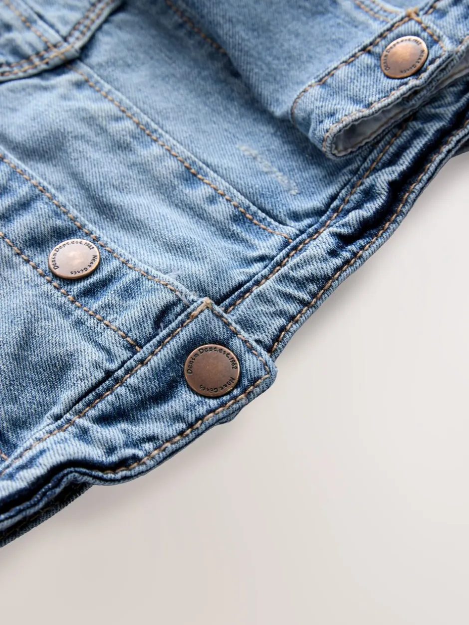 Jassen, Jacks En Kinderwagenpakjes|Jassen En Jacks*Next Normaal blauw - Denim westernjack 100% katoen (3 mnd - 7 jr)