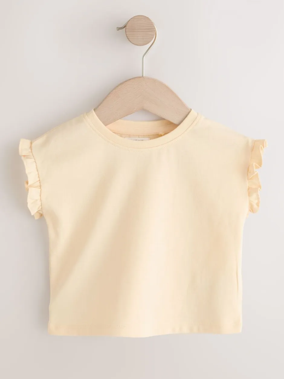 Rompertjes En Tuinbroeken|Tuinbroeken|Next Normaal blauw - Floral Embroidered Denim Playsuit and T-Shirt (3mths-7yrs)