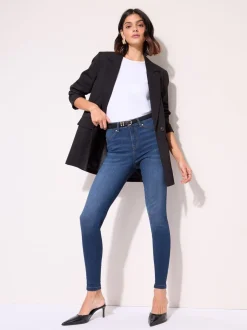 Jeans*Friends Like These - jegging met hoge taille Normaal blauw