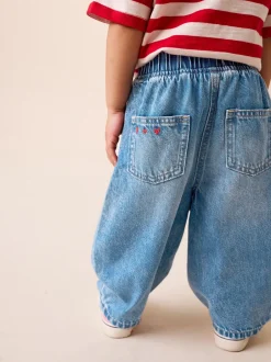 Jeans En Joggingbroeken|Jeans*Next Normaal blauw - Galentines Embroidered Jeans (3mths-7yrs)