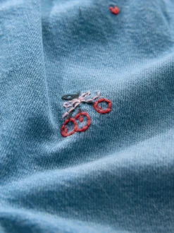 Jeans En Joggingbroeken|Jeans*Next Normaal blauw - Galentines Embroidered Jeans (3mths-7yrs)
