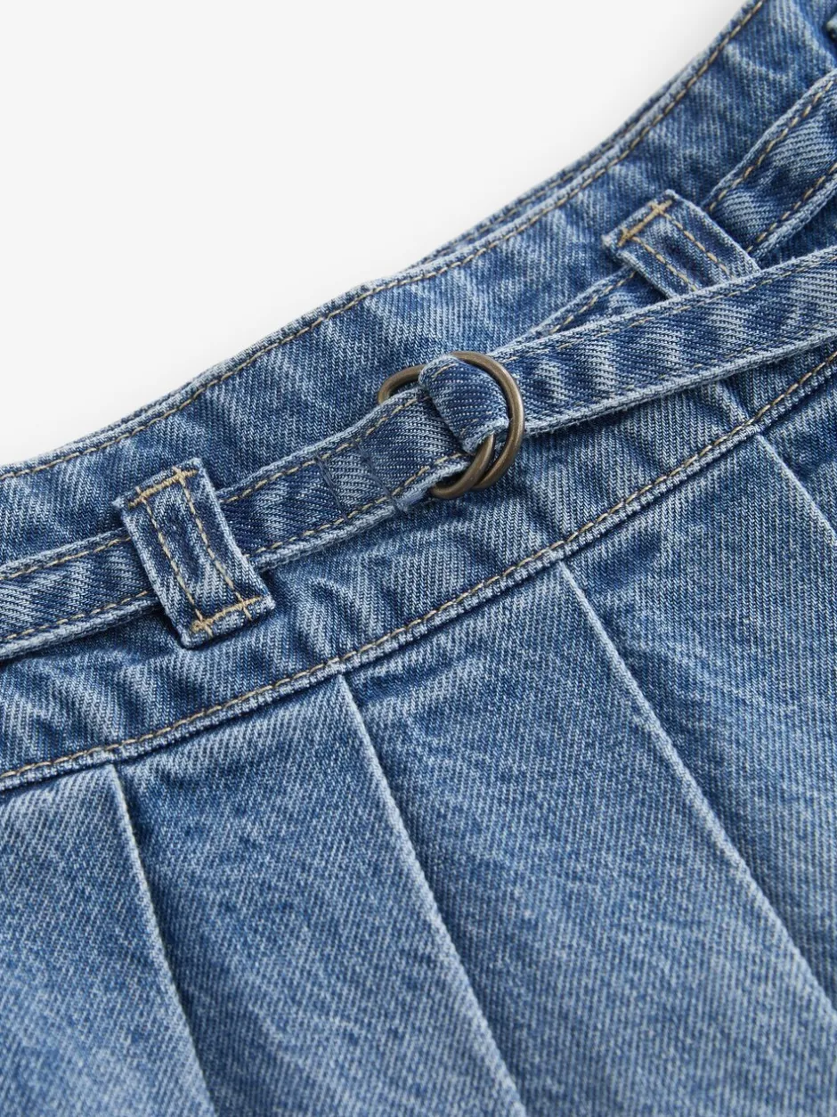 Shorts En Rokken|Next - Geplooide denim rok (3-16jr) Normaal blauw
