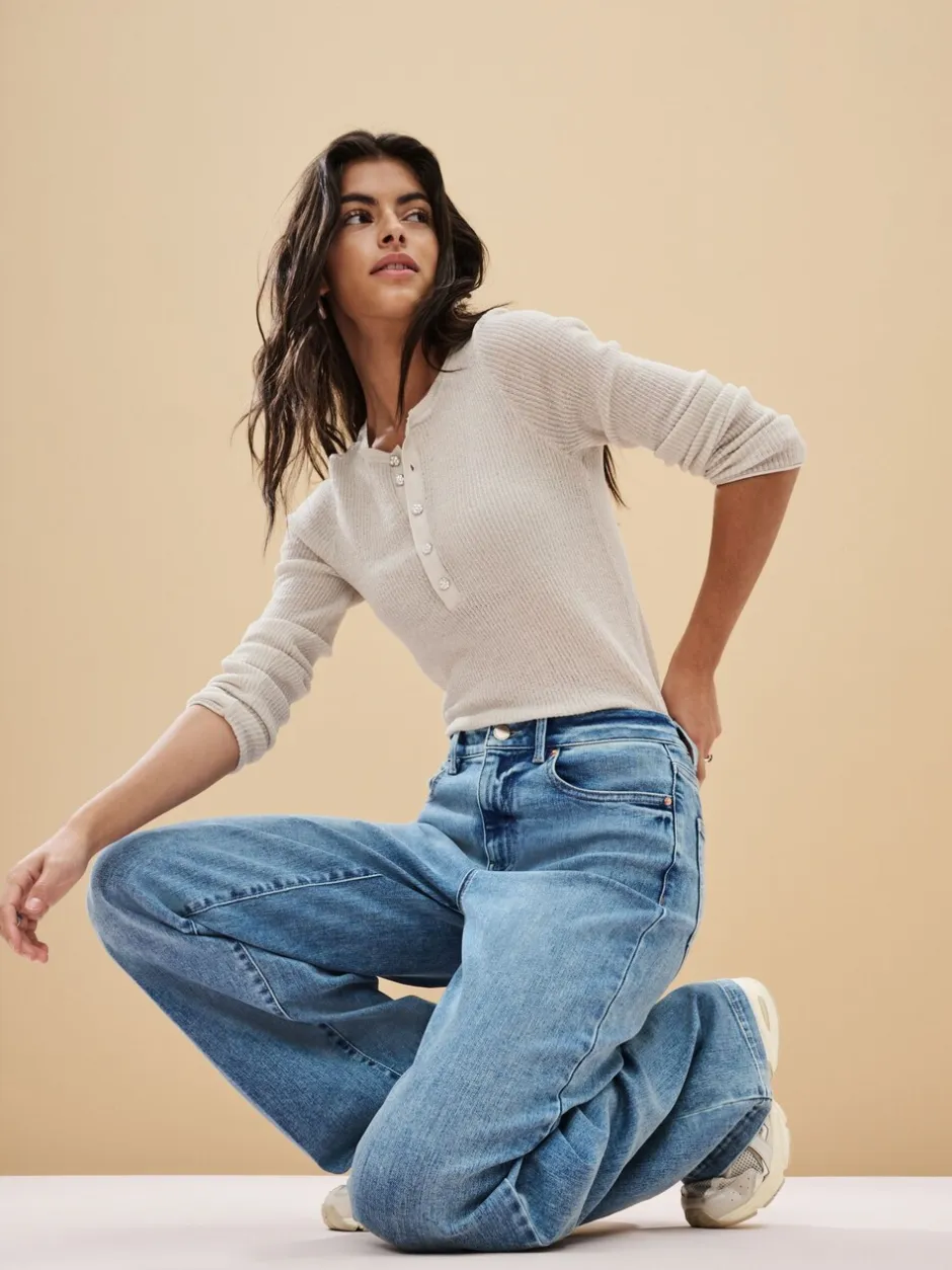Jeans*Next - Jeans met wijde pijpen Normaal blauw