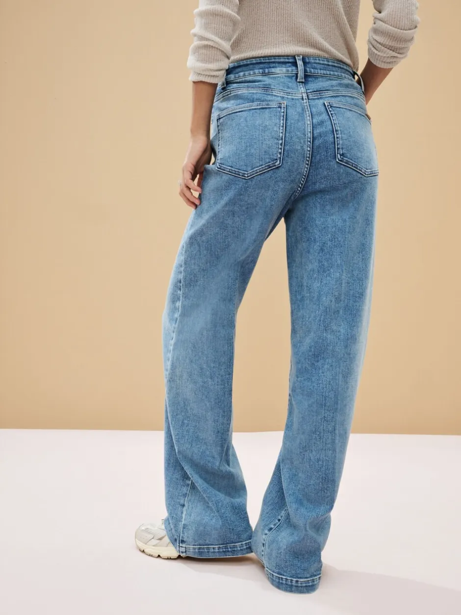 Jeans*Next - Jeans met wijde pijpen Normaal blauw