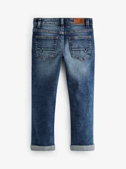Jeans|Next - Jeans met slijtplekken (3-16 jr) Normaal blauw