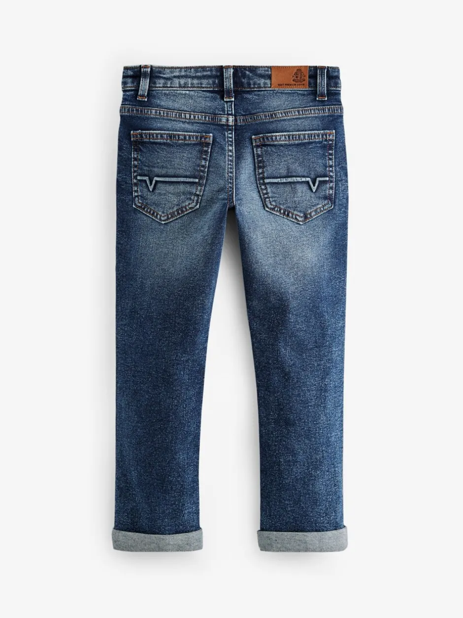 Jeans|Next - Jeans met slijtplekken (3-16 jr) Normaal blauw