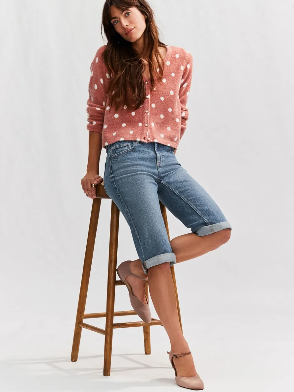 Shorts*Next - Knielange Bermuda denim shorts Normaal blauw