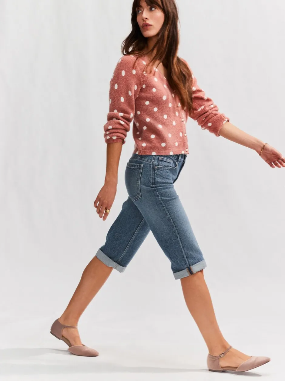 Shorts*Next - Knielange Bermuda denim shorts Normaal blauw