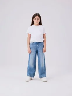 Jeans*Name It Normaal blauw - jeans met wijde pijpen