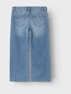 Jeans*Name It Normaal blauw - jeans met wijde pijpen