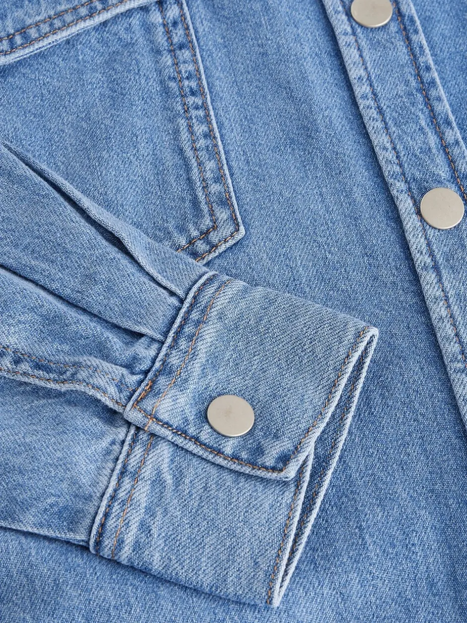 Blouses En Overhemden|Tops En T-Shirts*Next Normaal blauw - Oversized denim overhemd