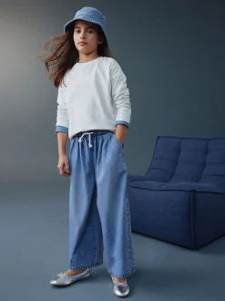 Jeans*Next - Pullon Barrel Jeans (3-16yrs) Normaal blauw