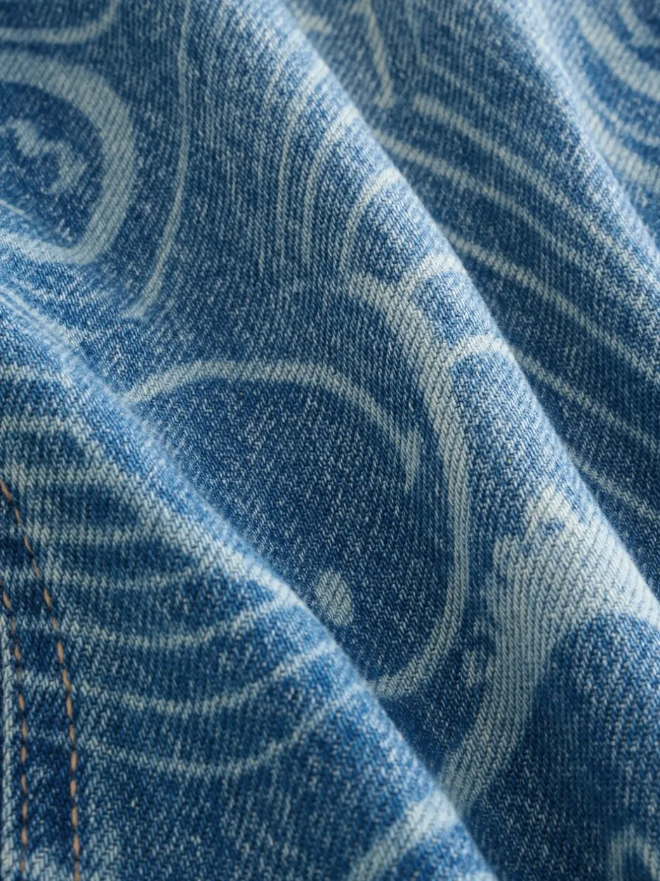 Jeans*Next Normaal blauw - SmileyWorld® jeans met wijde pijpen (3-16jr)