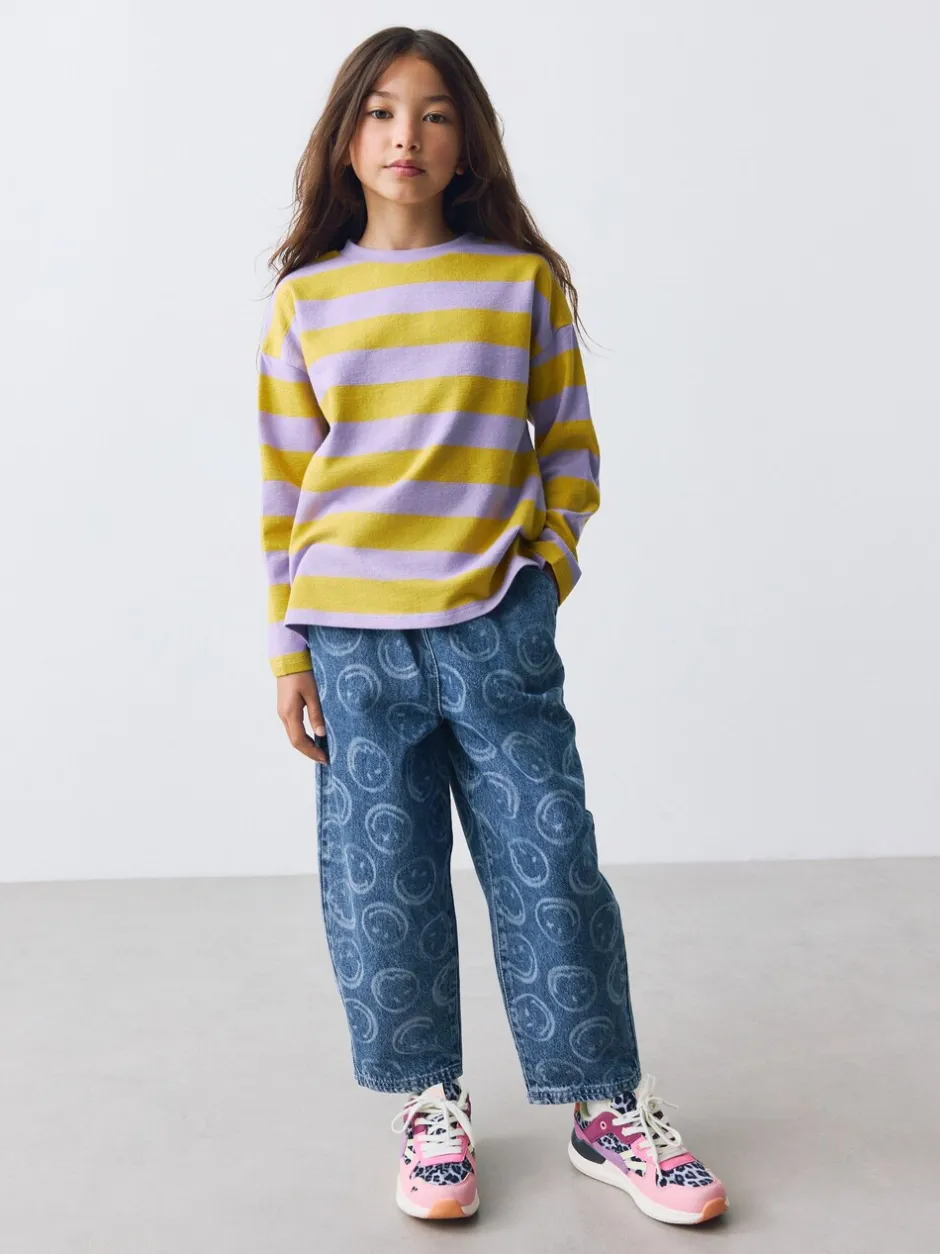 Jeans|Next Normaal blauw - SmileyWorld® Pullon Barrel Jeans (3-16yrs)