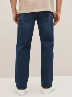 Jeans|Next - Straight-fit Essential stretchy jeans met rechte pasvorm Normaal blauw