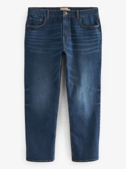 Jeans|Next - Straight-fit Essential stretchy jeans met rechte pasvorm Normaal blauw