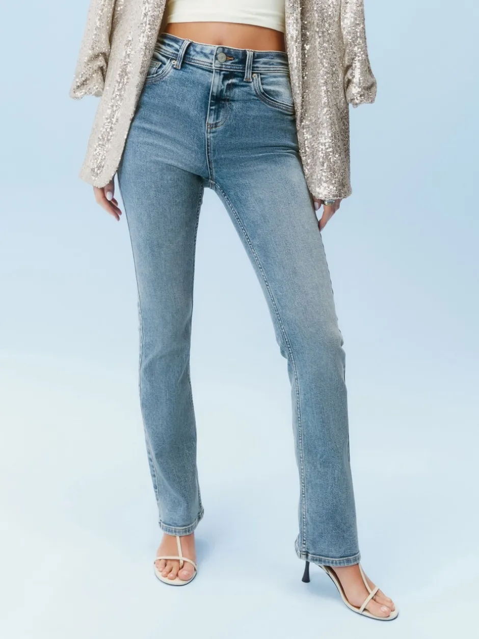 Jeans*Next Normaal blauw - Superzachte bootcut-jeans