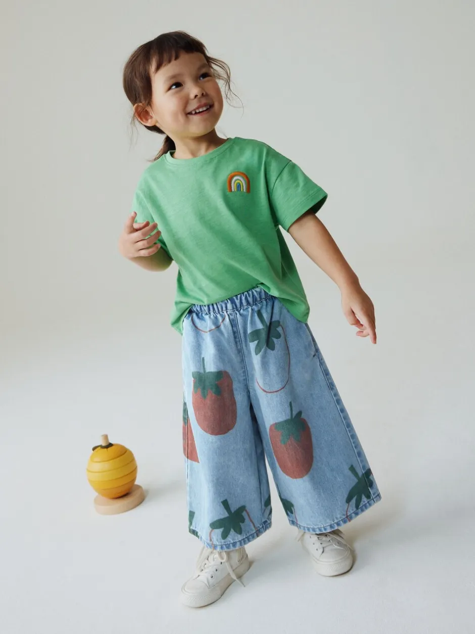 Broeken En Leggings|Next Normaal blauw - Tomato Printed Jeans (3mths-7yrs)