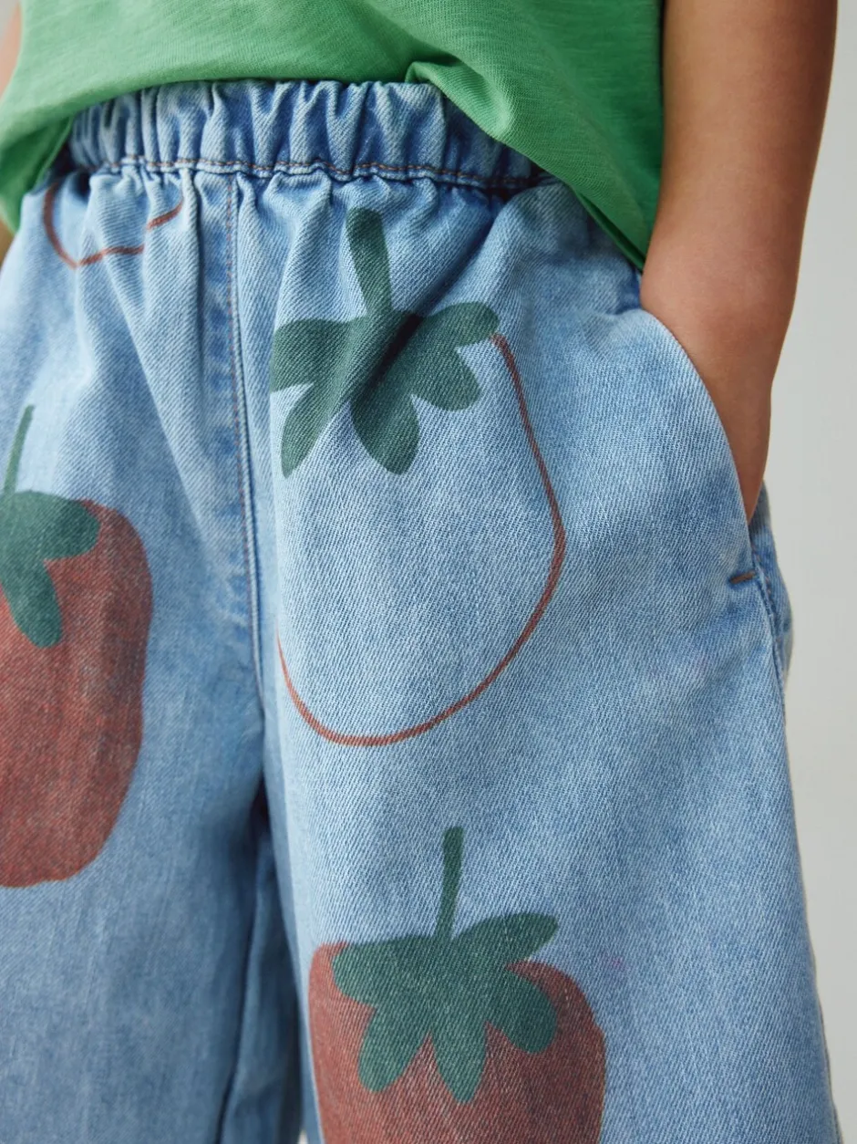 Broeken En Leggings|Next Normaal blauw - Tomato Printed Jeans (3mths-7yrs)