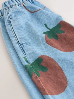 Broeken En Leggings|Next Normaal blauw - Tomato Printed Jeans (3mths-7yrs)
