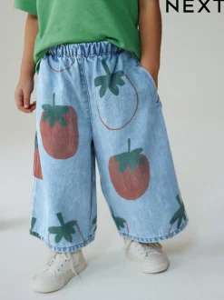 Broeken En Leggings|Next Normaal blauw - Tomato Printed Jeans (3mths-7yrs)