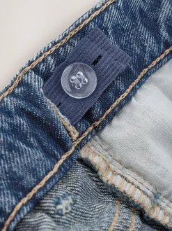 Jeans*Next Normaal blauw - Wijde jeans met Bloemenprint en versieringen (3-16jr)
