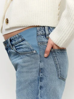 Jeans|Moederschap|Next Normaal blauw - Zwangerschapsbarrel denim 100% katoenen jeans