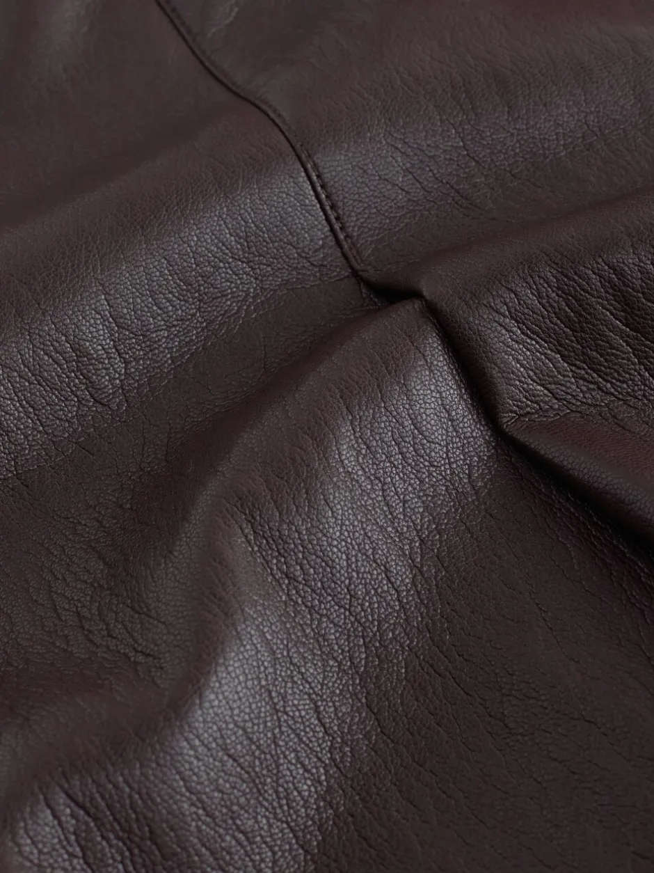 Rokken|Nothing Ordinary Faux Leather Wrap Midi Kilt Skirt