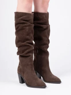 Boots*Off The Hook Muswell Suede Knee High Slouch Boots
