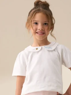 Overhemden En Blouses|Angel & Rocket - Emily Peter Pan Collar Blouse Off White