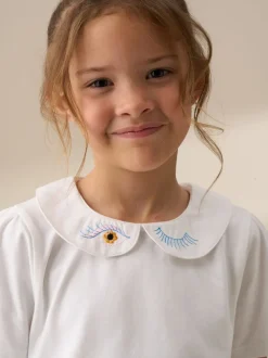 Overhemden En Blouses|Angel & Rocket - Emily Peter Pan Collar Blouse Off White