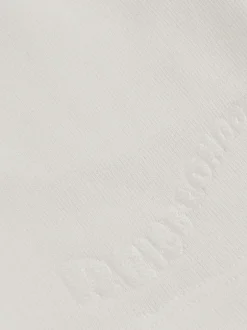 Shorts|Reiss - Perry Cotton Brand-Embroidered Shorts Off White
