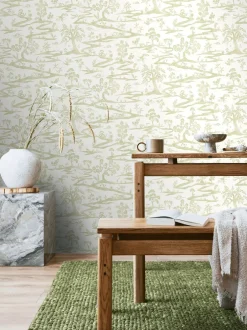 Behang*Ohpopsi Kaiwa 10M Wallpaper Groene thee