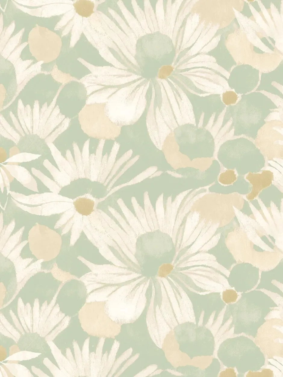 Behang*Ohpopsi Suiren 10M Wallpaper Misty Mint